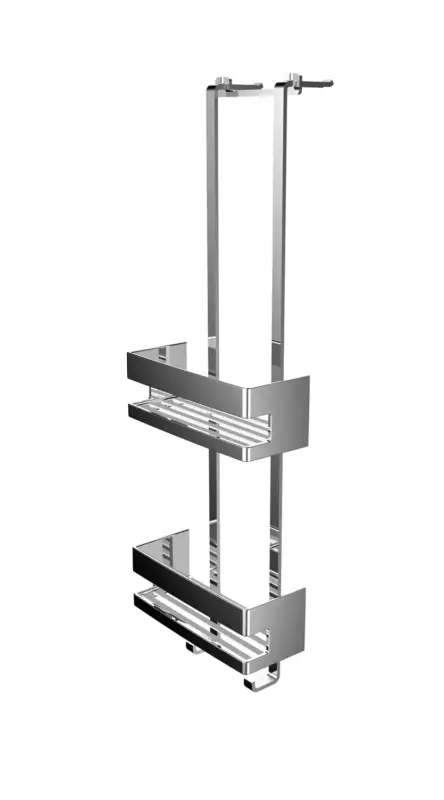 Preiswert emco Türetagere „system 2“ 22,5 × 9,7 × 70,3 cm in chrom