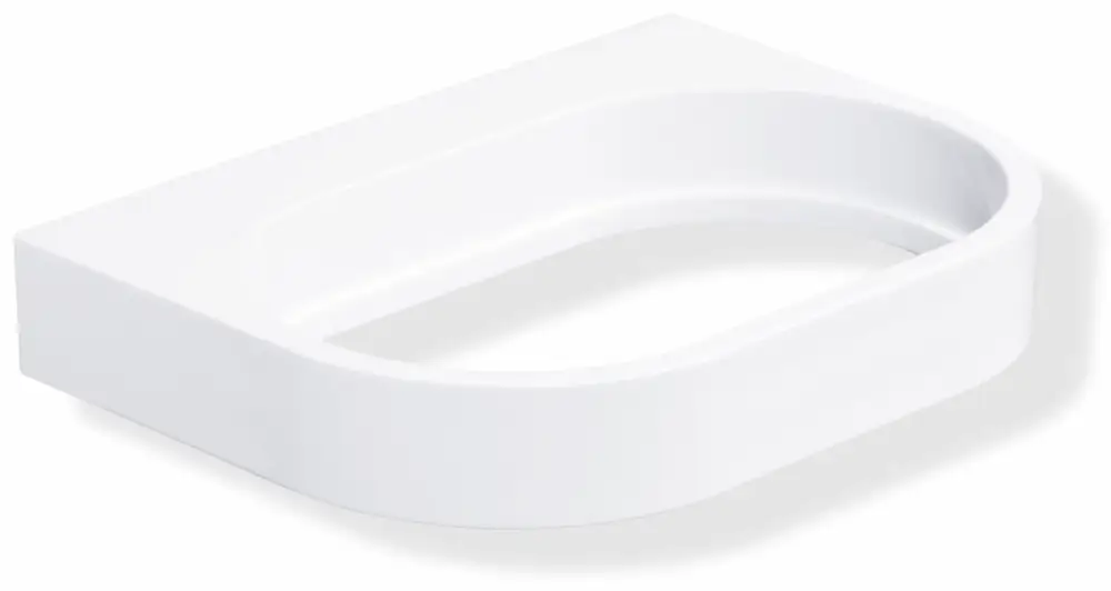 HEWI Halter Seifenschale System 800 K, ovaler Wandhalter, Signalweiß Billig