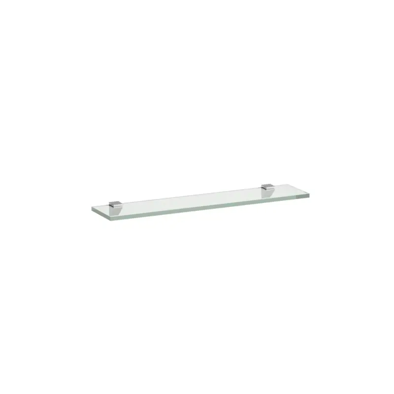 Ausverkauf Glasablage FRAME 25 120x550x10 mit 2 Wandbefestigungen silbereloxiert