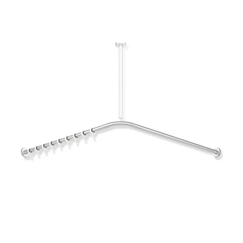Ausverkauf HEWI System 900 Vorhangstange, Edelstahl, 787x787mm, 16 Ringe
