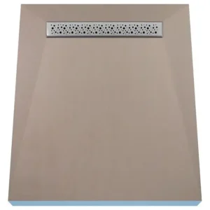 Duschelement 80 x 120 cm 4-seitiges Gefälle mit Rinne Wiper Showerlay Line Premium Mistral für Fliesenboden Angebot