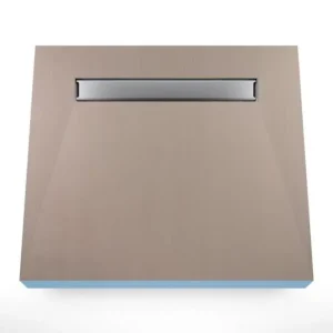 Angebot Duschelement für Naturstein 120 x 120 cm 4-seitiges Gefälle mit Rinne Wiper Showerlay Line Invisible