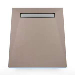 Duschelement für Naturstein 80 x 120 cm 4-seitiges Gefälle mit Rinne Wiper Showerlay Line Invisible Super-Preis