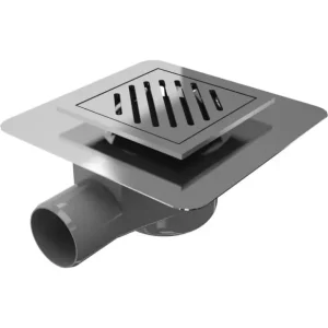 Zertifiziert Punktablauf 12 x 12 cm Wiper WP Premium Zonda(Streifen) für Fliesenboden