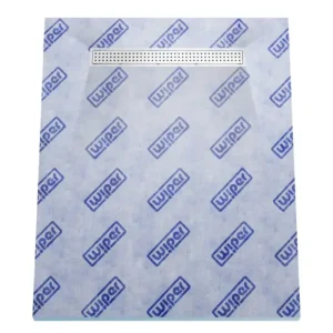 Aktuell Duschelement für Vinylboden 90 x 160 cm 4-seitiges Gefälle mit Rinne Wiper Showerlay Line VF Sirocco