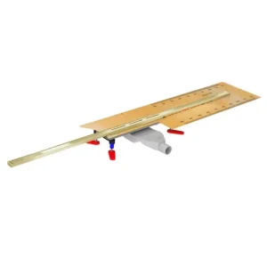 Sonderaktion Kürzbare Duschrinne 50-120 cm Wiper INTENSI 316 UNO Lan Bright Gold Edelstahl 316 (Gebürstet)