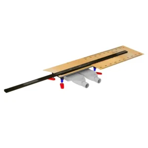 Top-Angebot Kürzbare Duschrinne 50-120 cm Wiper INTENSI 316 DUO Lan Graphite Black Edelstahl 316(Matt)