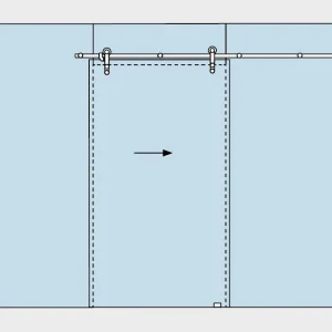 DORMA Manet Compact 6.1 Schiebetürset mit versenkten Punkthaltern Top-Preis