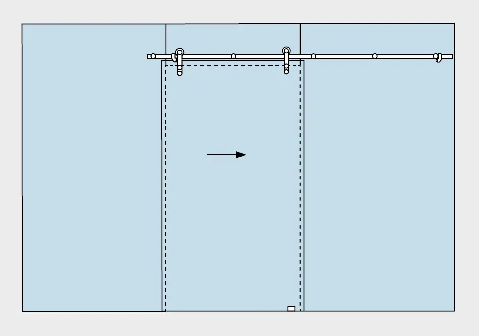DORMA Manet Compact 6.1 Schiebetürset mit versenkten Punkthaltern Top-Preis