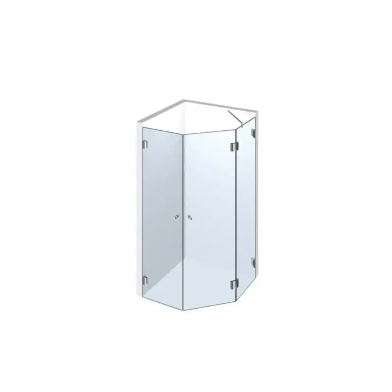 Aktuell Glasdusche Nivello+ 10-302, 2flg. Duschtür mit 90° Festteil im Eck