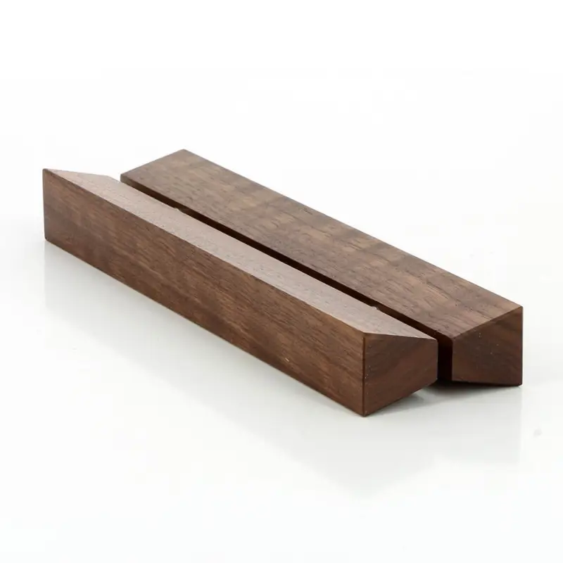 Türgriffpaar in Trapezform aus Holz, zur Direktmontage an Glas Kracherpreis