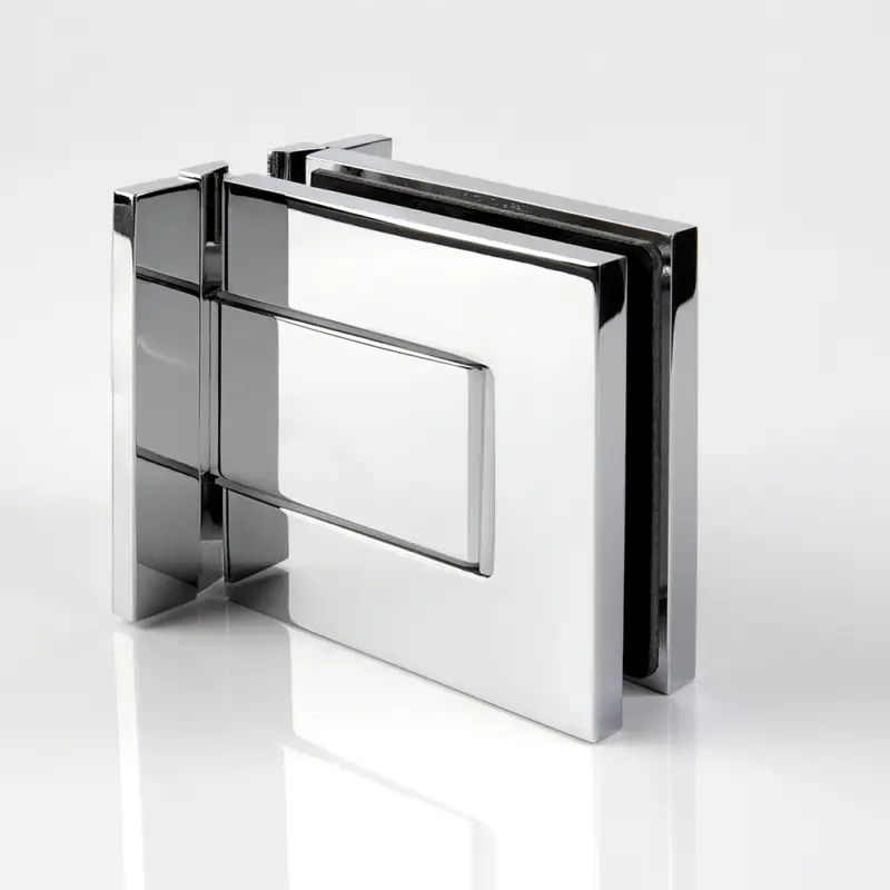 BF 112 Pendeltürband Glas an Wand 90° für Duschtür und Sauna, mit beidseitiger Anschraublasche Markenprodukt