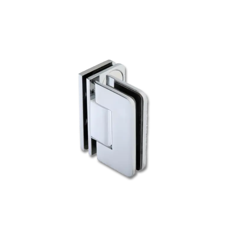 BF 134 Pendeltürband Glas an Glas 90° für Glasduschen, zur Befestigung an einem Glasfestteil Zertifiziert