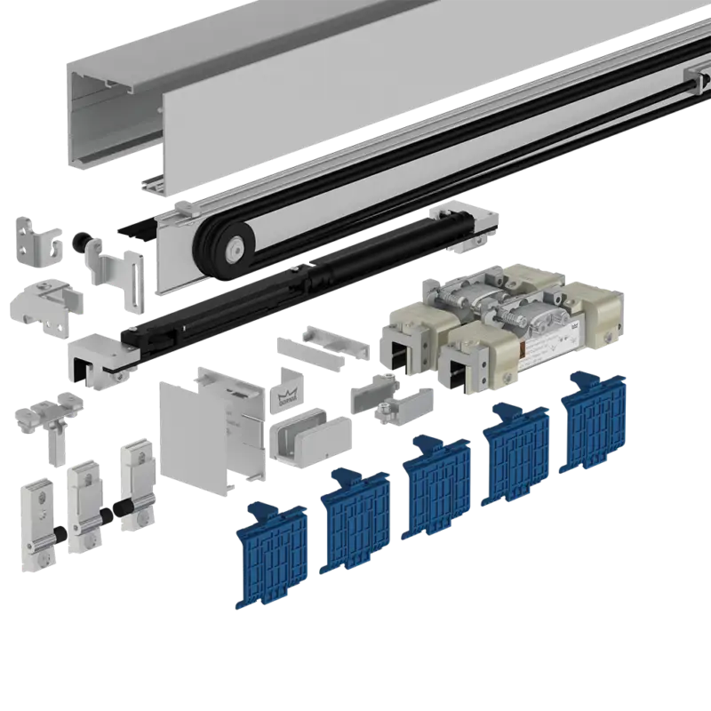 Beliebt DORMA MUTO Premium Self-Closing 120 Schiebetürbeschlag-Set für bis zu 1.450 mm Flügelbreite, zur Wandmontage