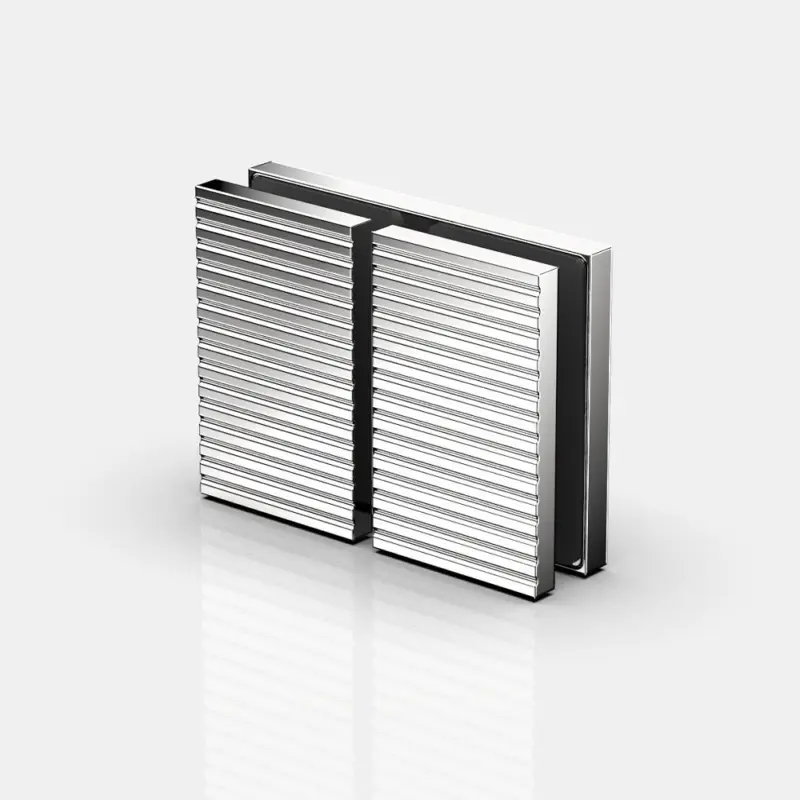 Abverkauf Flamea+ Linea Längsverbinder für Festteile Glas an Glas 180°, für Duschen