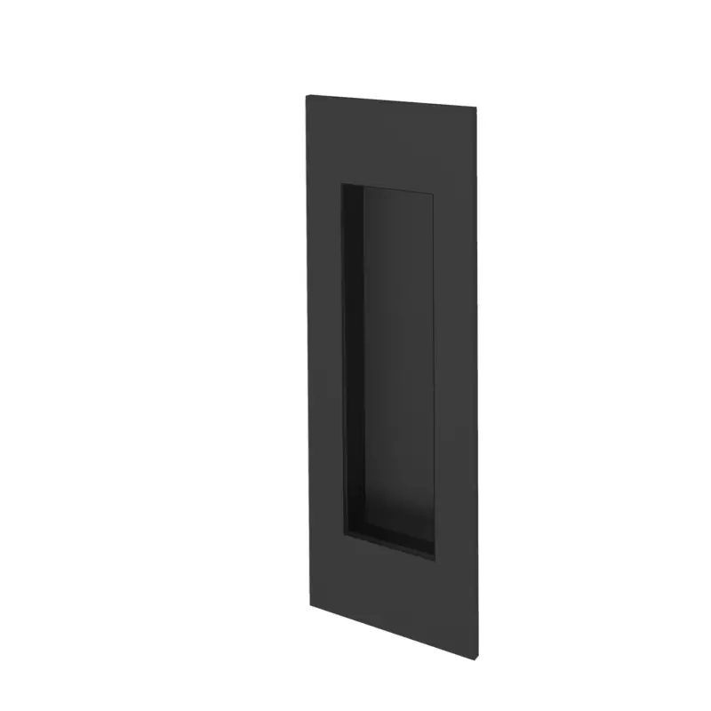 Bestseller Griffmuschel Exklusiv 45 x 155 mm Cadora OB Mattschwarz für Holzschiebetür | inkl. Einbau in Holzschiebetür