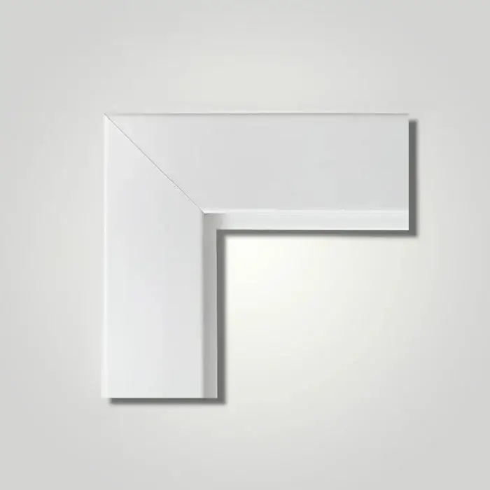 Durchgangszarge CPL brillant-weiß Designkante 60 mm Bekleidung Aktuell