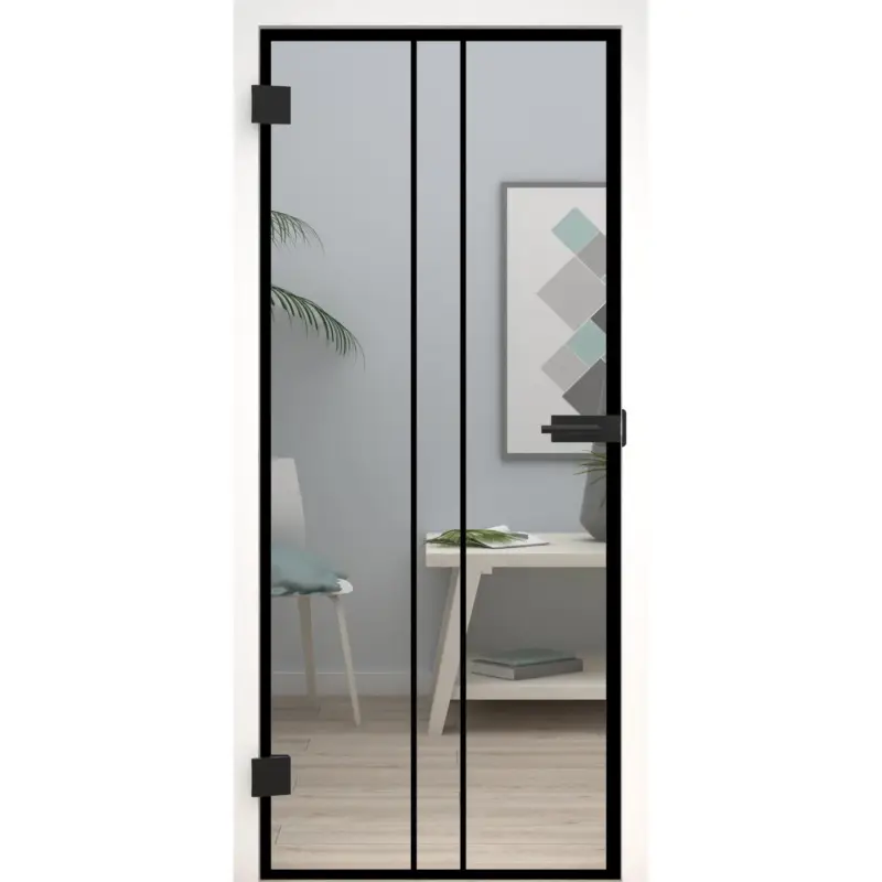 Glastür Loft-Design Modell D8 Klarglas Neu