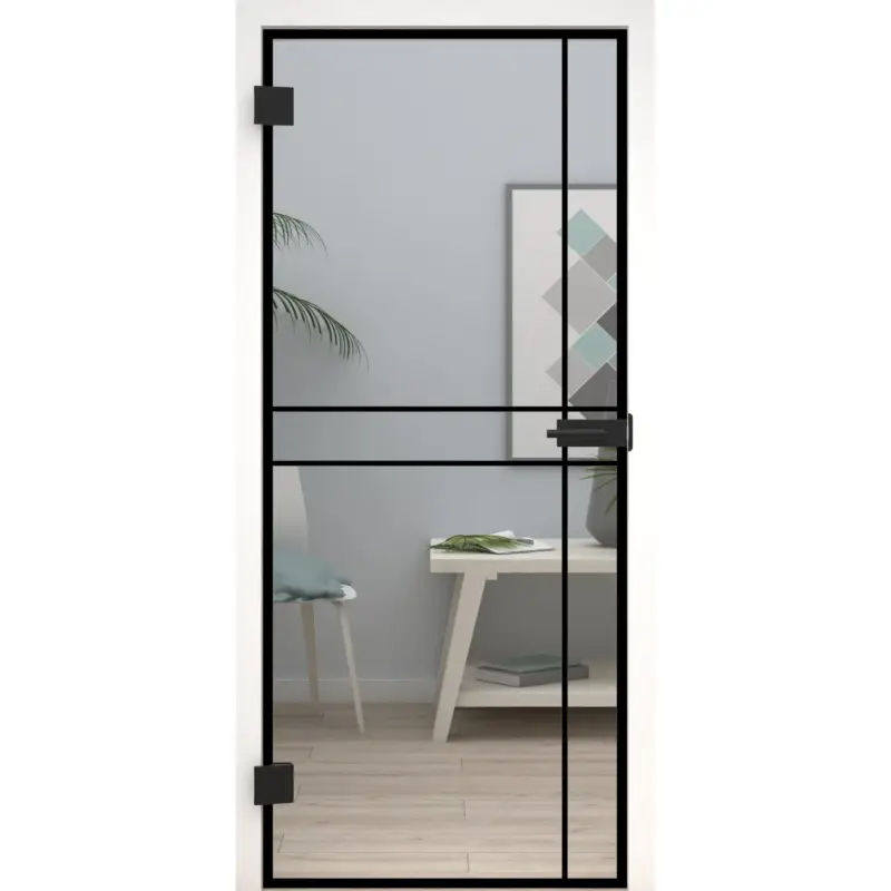 Glastür Loft-Design Modell D9 Klarglas Bestseller