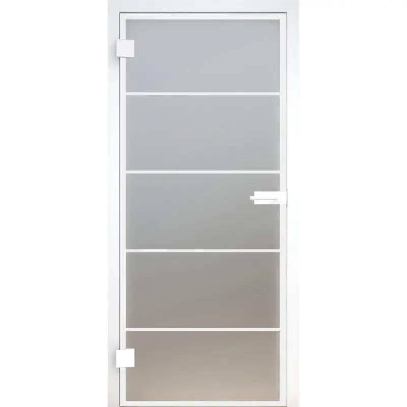 Glastür Loft-Design Weiß Modell DWS1 satiniert / matt Schneller Versand