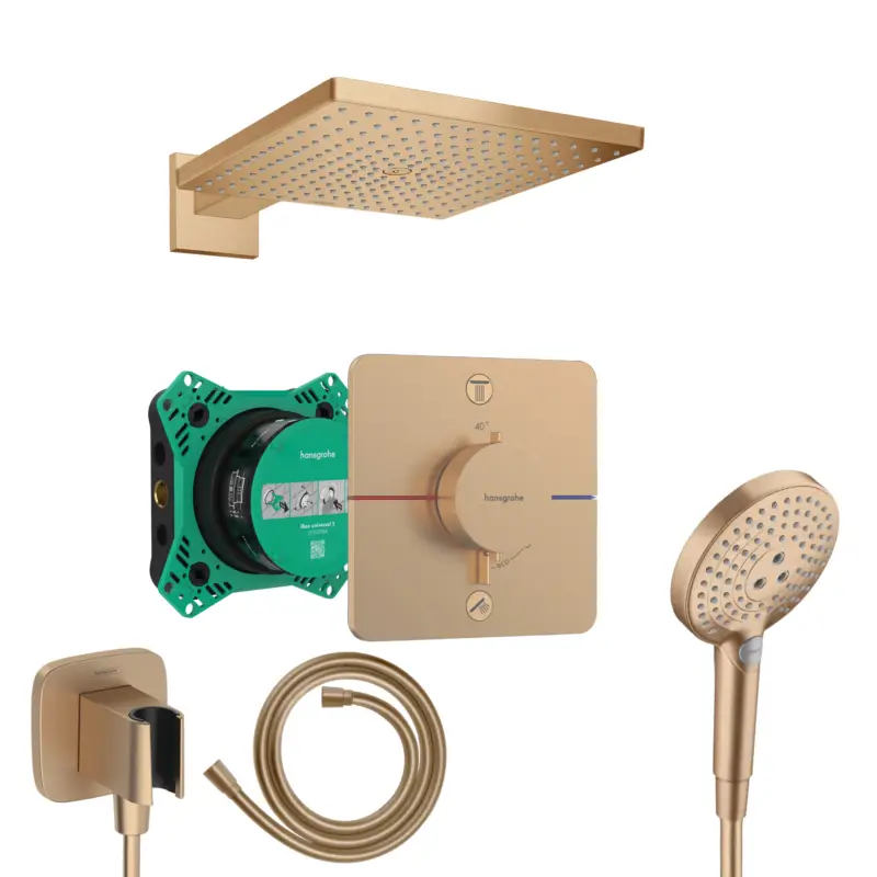 Garantierte Lieferung Hansgrohe ShowerSelect Unterputz Duschsystem Raindance bronze gebürstet Raindance E 300 und iBox