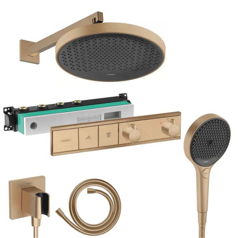 Hansgrohe RainSelect Unterputz Duschsystem Rainfinity 3jet bronze gebürstet Rainfinity 360 und iBox Preiswert