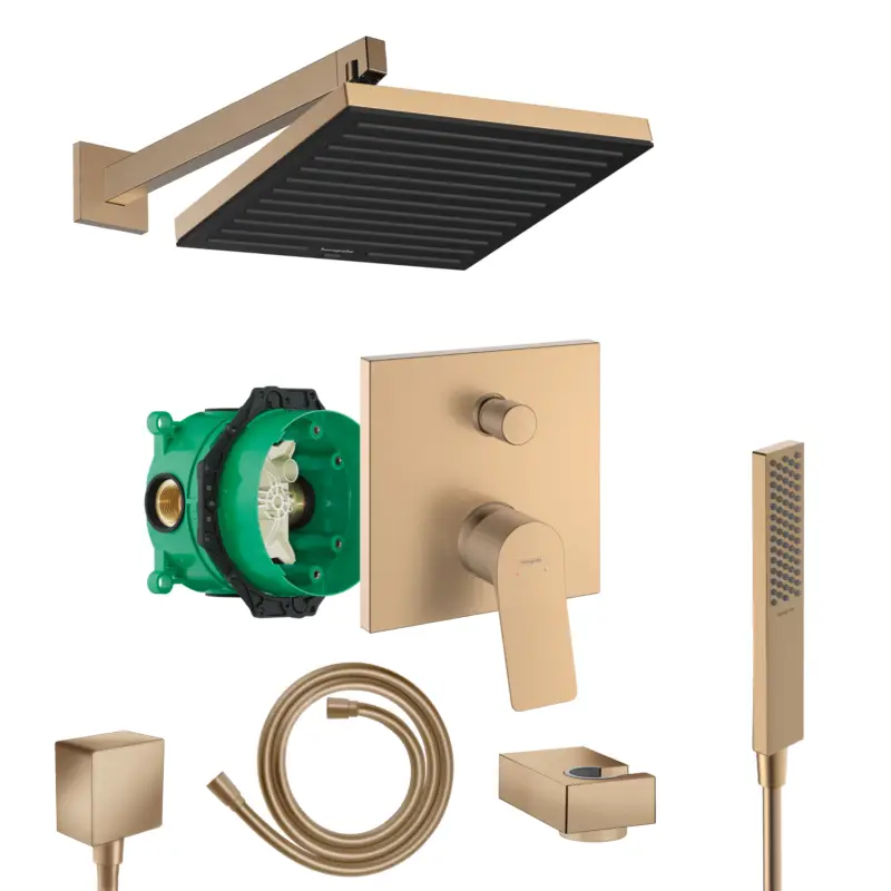 Hansgrohe Vivenis Unterputz Duschsystem Pulsify E Stabhandbrause bronze gebürstet Pulsify E 260 und iBox Nur Für Kurze Zeit