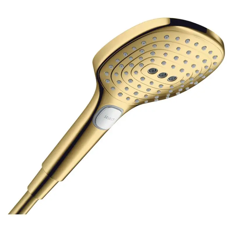 Beliebt Hansgrohe Raindance Select E 120 3jet Handbrause ohne EcoSmart Polished Gold Optic