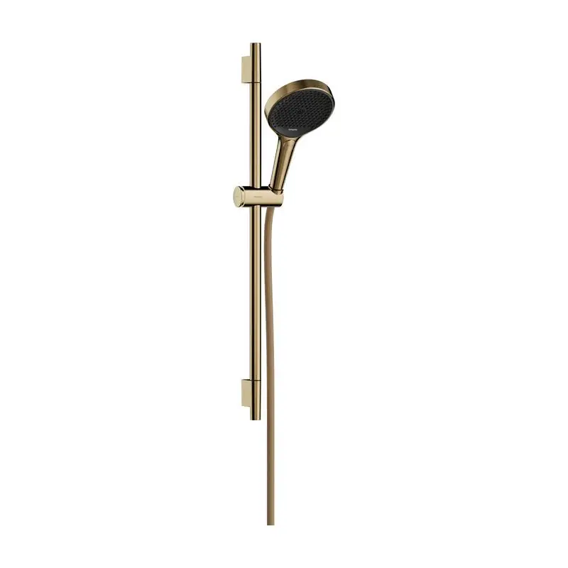 Bestpreis Hansgrohe Rainfinity Brausegarnitur-set 3jet mit Brausestange 65 cm und Textilbrauseschlauch 160 cm Polished Gold Optic