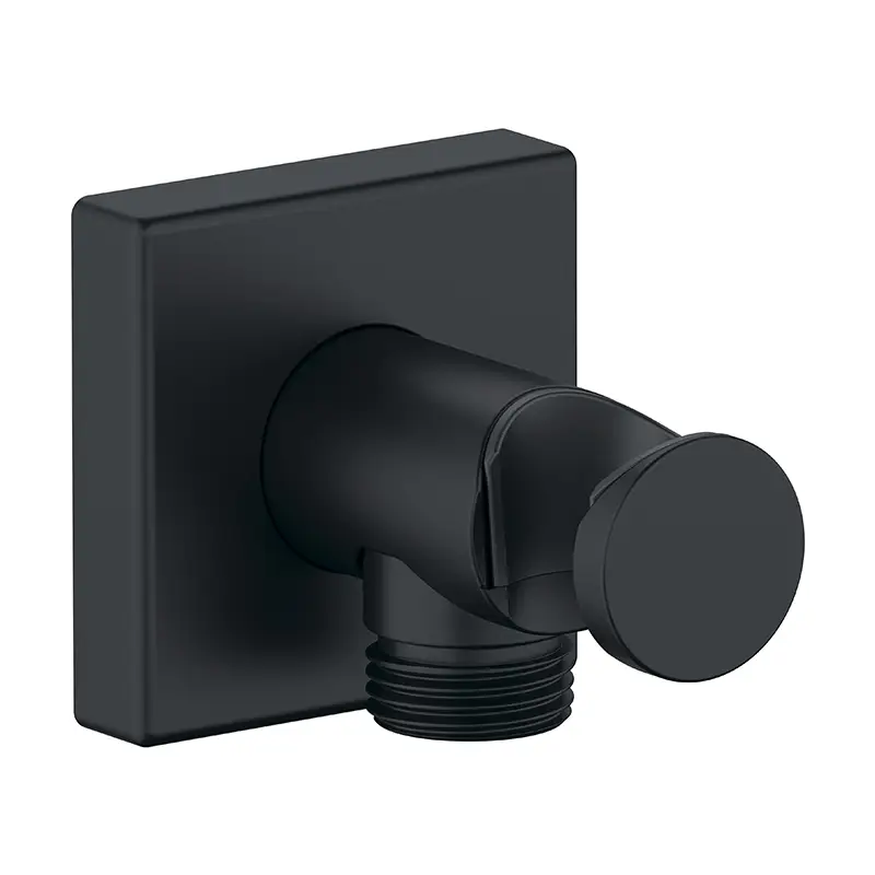 Preisknaller Duravit Wandanschlussbogen mit Brausehalter schwarz matt