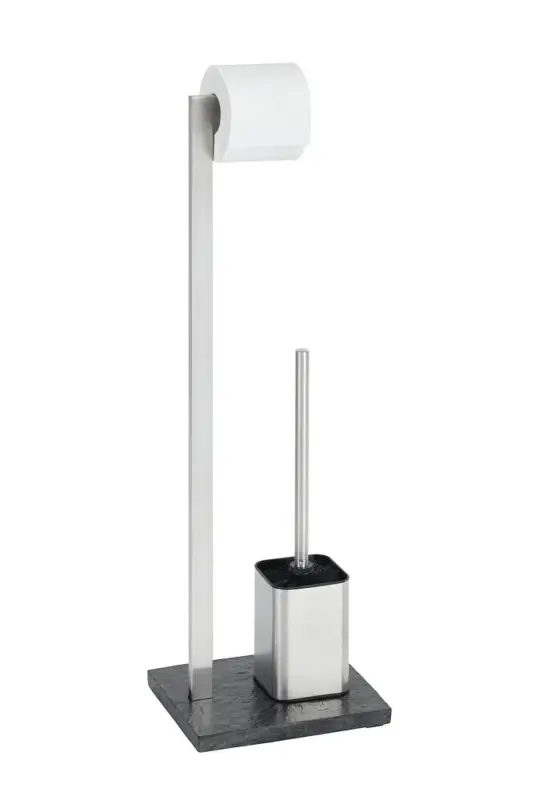 Stand WC-Garnitur Mod. Slate RockEdelstahl rostfrei Expressversand