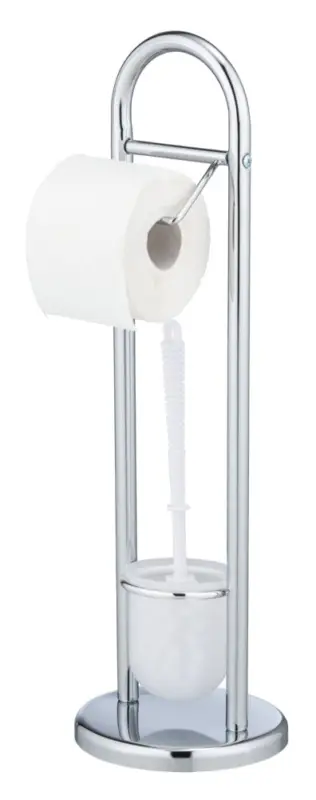 Bestpreis Stand WC-Garnitur Mod. Siena Chromaus Stahl