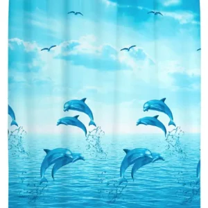 Abverkauf Duschvorhang Mod. Dolphin, 180 x 200 cm180 x 200 cm