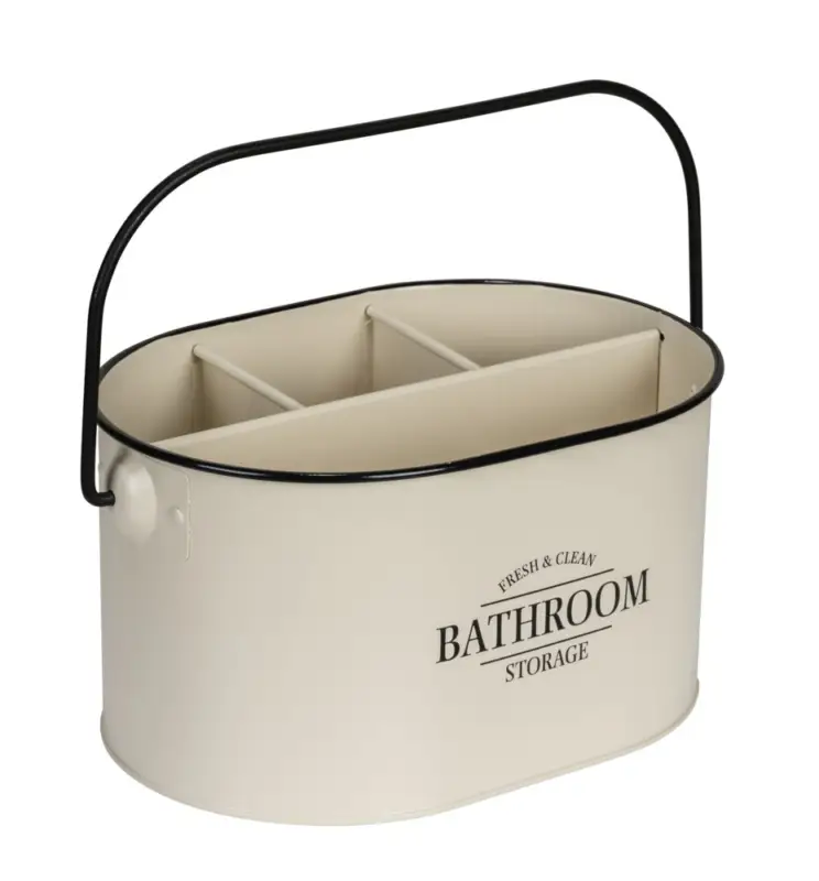Jetzt Bestellen Badbox mit Griff Mod. Uri Beige, ovalaus Stahl