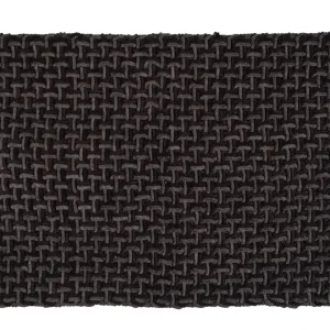 Abverkauf Badteppich Mod. Ecoli, schwarz-anthrazit, Polyester/Baumwolle, 50x80 cmrutschhemmend beschichtet, schnelltrocknend