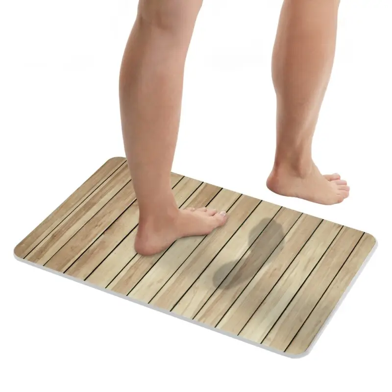 Garantierte Lieferung Diatomit Badematte Mod. Lepiana, 60 x 39 cmschnelltrocknend und rutschsicher