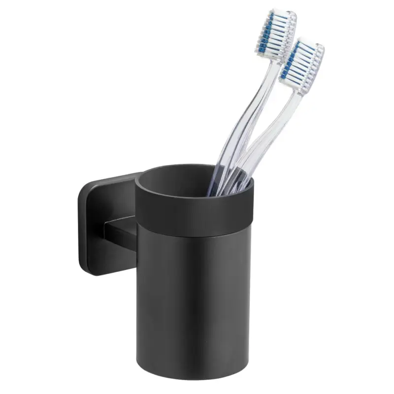 Solange Der Vorrat Reicht Turbo-Loc® Zahnputzbecherhalter Uno Mod. Porto BlackBefestigen ohne Bohren