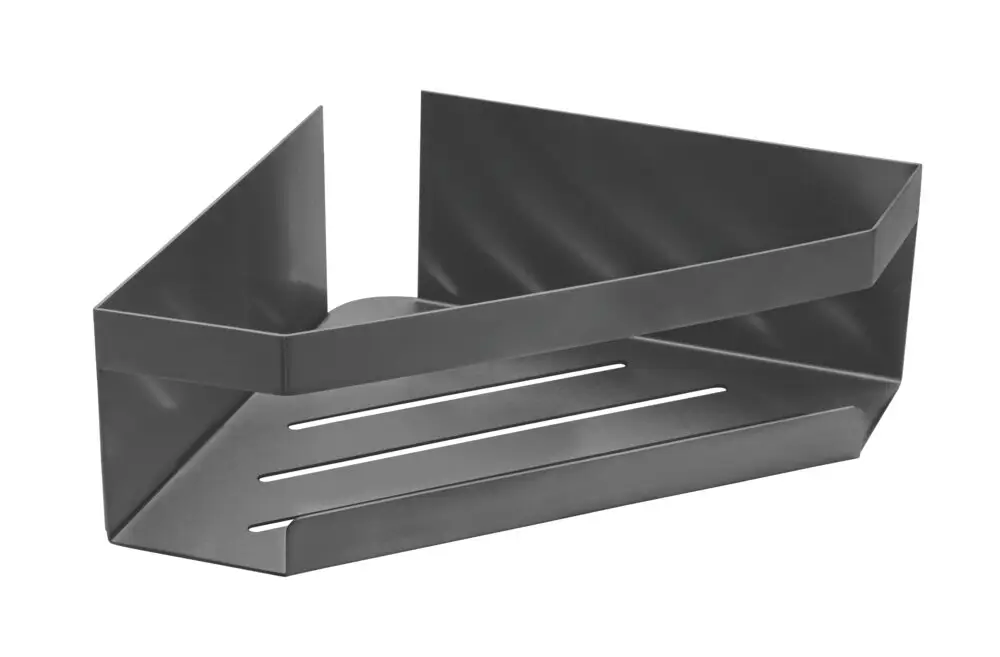 Geprüft Eckablage Mod. MELETO Gun-Metal Greyaus Edelstahl