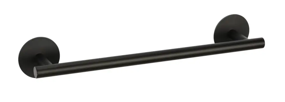 Badetuchstange Uno Mod. MELETO Schwarz, 40 cmzum Kleben oder Bohren Heißes Angebot