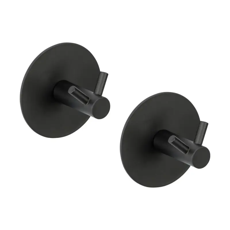 Letzte Chance Wandhaken Duo Mod. MELETO, Schwarz2er Set