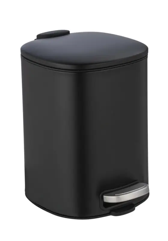 Bestpreis Treteimer Mod. Alassio, Schwarz 5 LEasy-Close Absenkautomatik