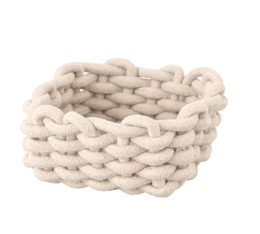 Schneller Versand Badkorb Mod. MELARA S, Naturaus Cotton Rope