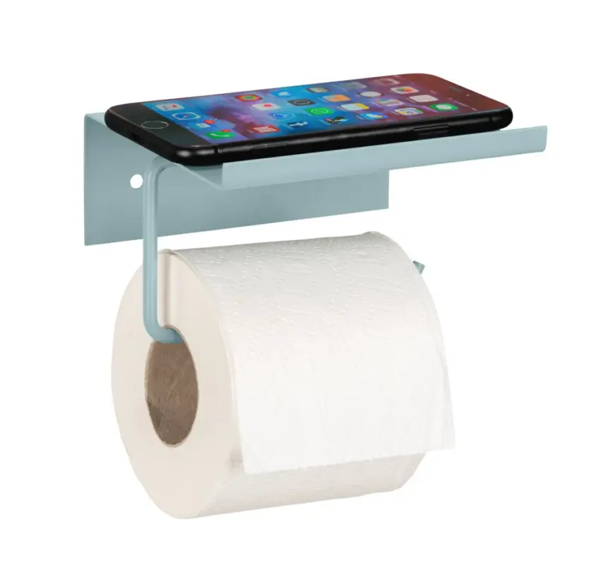 Preiswert Toilettenpapierhalter Mod. Desulo Blaumit Ablage