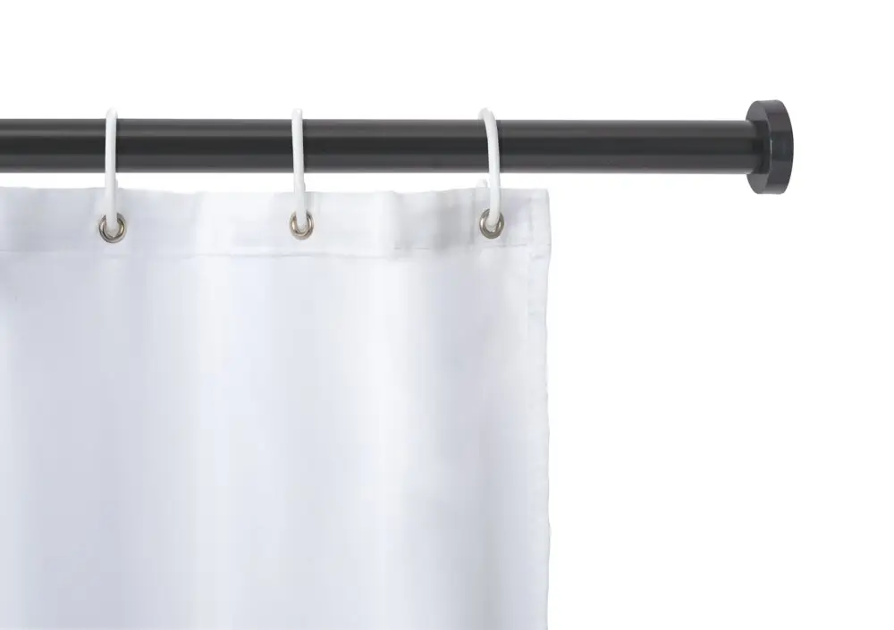 Teleskop-Duschstange Mod. Luz 70 - 115 cm, SchwarzAusziehbare Duschvorhangstange aus rostfreiem Aluminium Finale Aktion