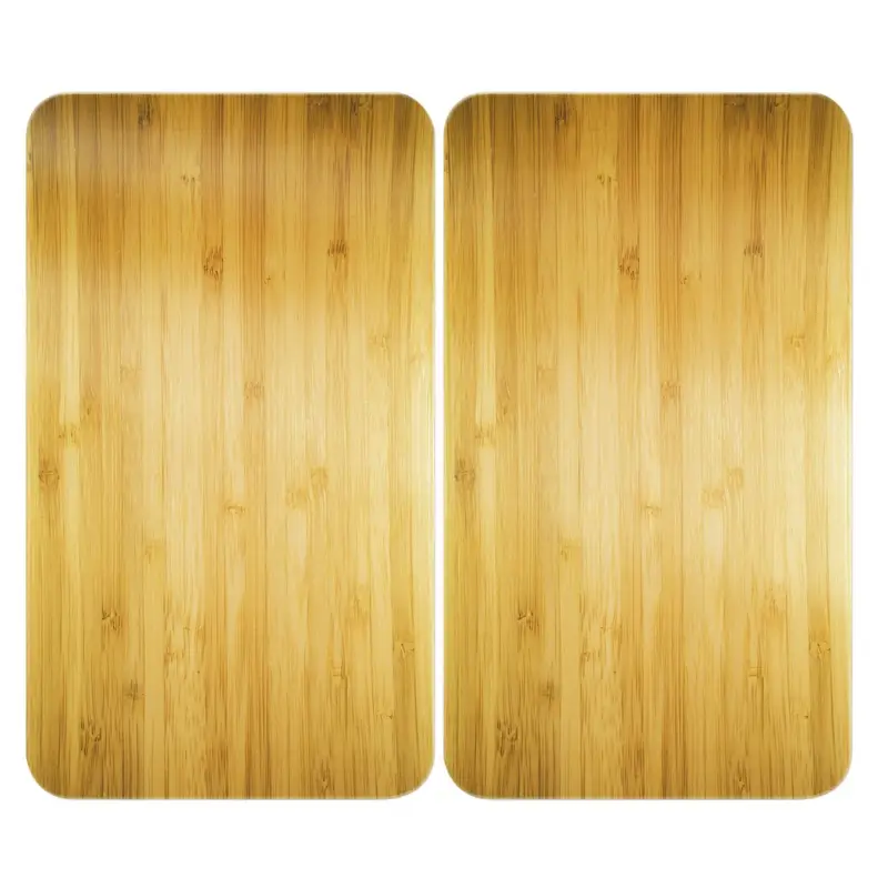 Herdabdeckplatte Universal Mod. Holz-Optik, 2er Setfür alle Herdarten geeignet Markenware