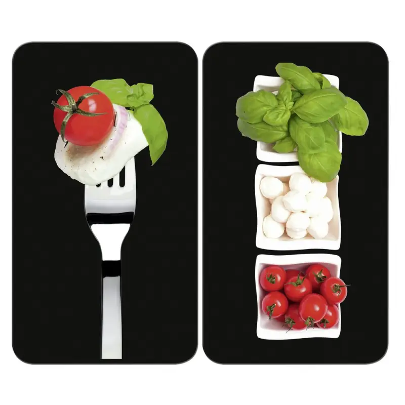 Geprüft Herdabdeckplatte Universal Mod. Caprese, 2er Setfür alle Herdarten geeignet
