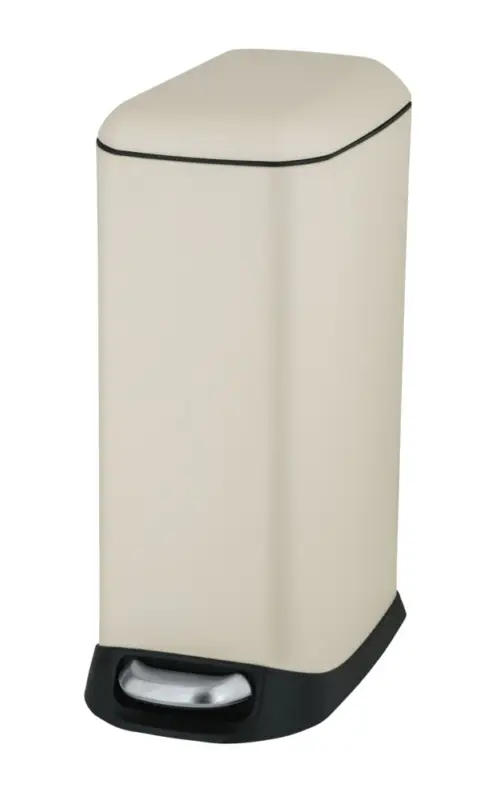Treteimer Mod. Design 12 L, Easy-Close, Crememit herausnehmbarem Einsatz Nur Für Kurze Zeit