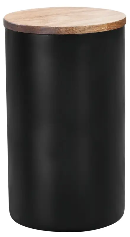 Sichere Zahlung Aufbewahrungsdose Mod. Mio Schwarz 1,4 Laus Borosilikatglas