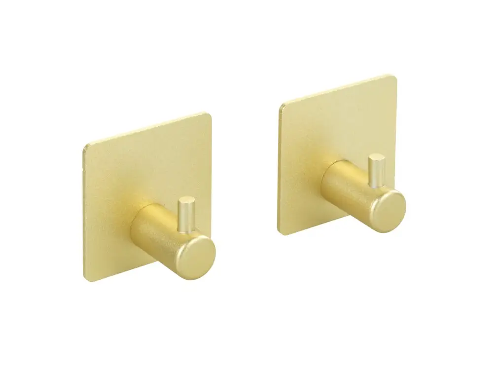 Wandhaken Mod. Ureo Gold, 2eraus Aluminium Highlight