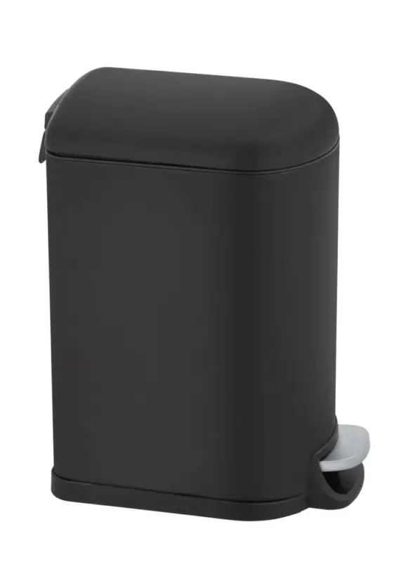 Preis Gesenkt Treteimer Mod. LARA 10L, schwarz, Metall/Kunststoff, 31x39x18 cmeasy-close Mechanik, leises Schließen